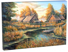 Göl Evi Canvas Tablo