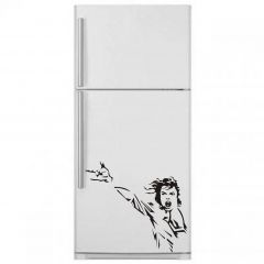 Michael Jackson Sticker 60x53 cm