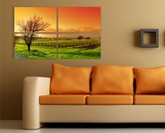 Gün Batımı 2 Forex Tablo 4 Parça 100x60cm