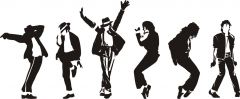 Michael Jackson Sticker 120x49 cm