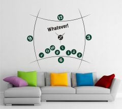 Whatever Sticker Saat 120 x120 cm