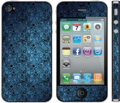 Blue Circles Iphone Sticker