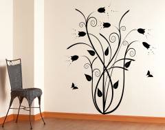 Floral Lale Duvar Sticker
