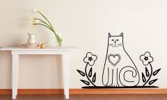 Kedi 1 Duvar Sticker