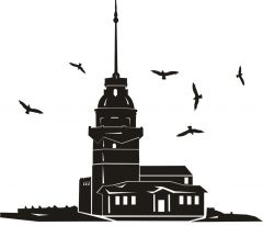 Kız Kulesi Dekoratif Ayna