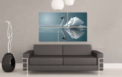 Kuğu Forex Tablo 4 Parça 100x60cm