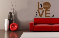 Kediler ve Aşk Konsept Sticker